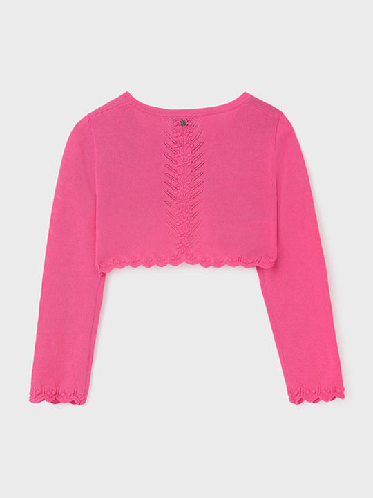 Kids Bolero Knitted Fuchsia