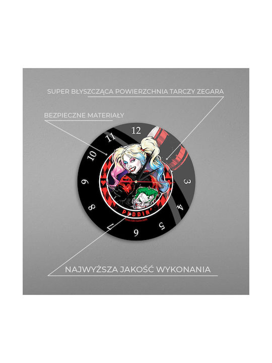 Dc Comics Αθόρυβο Ρολόι Τοίχου Μεταλλικό Πολύχρωμο Ø30.5cm