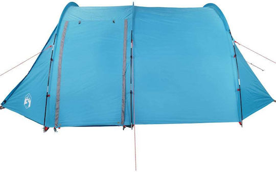 vidaXL Cort De Camping Tunel Albastru Pentru 4 Persoane 143x260x143cm