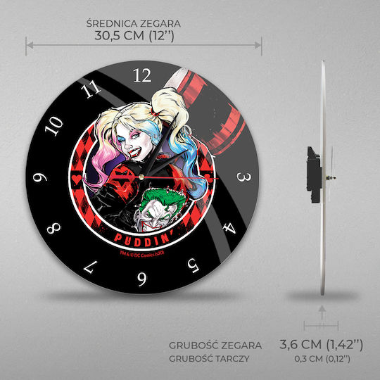 Dc Comics Leise Wanduhr Metallisch Mehrfarbig Ø30.5cm