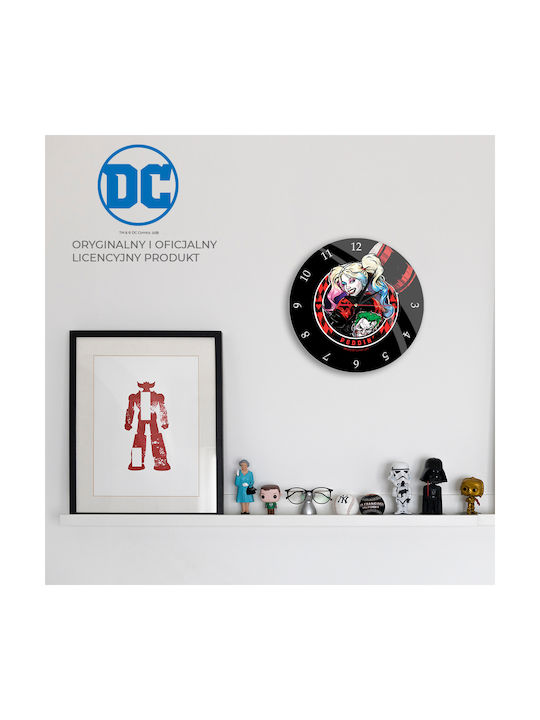 Dc Comics Αθόρυβο Ρολόι Τοίχου Μεταλλικό Πολύχρωμο Ø30.5cm