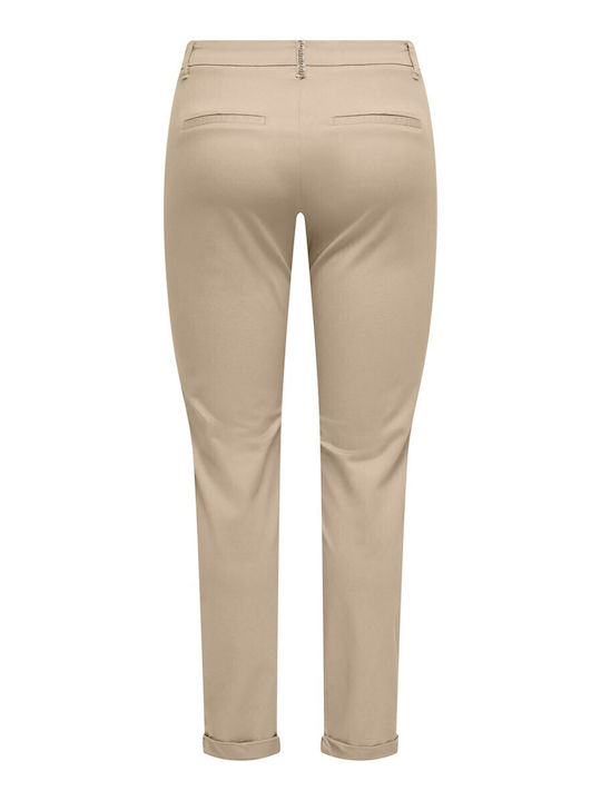 Damen Chino Hose Beige