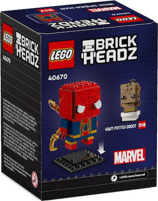 Lego Brick Headz Iron Spider-man pentru 10+ ani