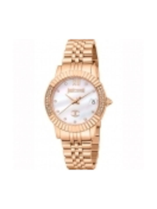 Just Cavalli Watch with Pink Gold Metal Bracelet