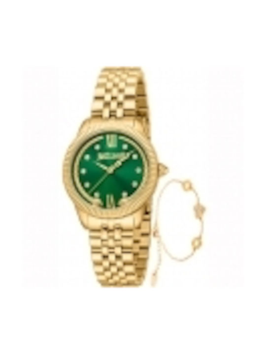 Just Cavalli Uhr mit Gold Metallarmband