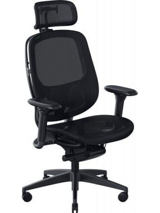 Razer Fujin Pro Καρέκλα Gaming Δερματίνης με Ρυθμιζόμενα Μπράτσα Μαύρη