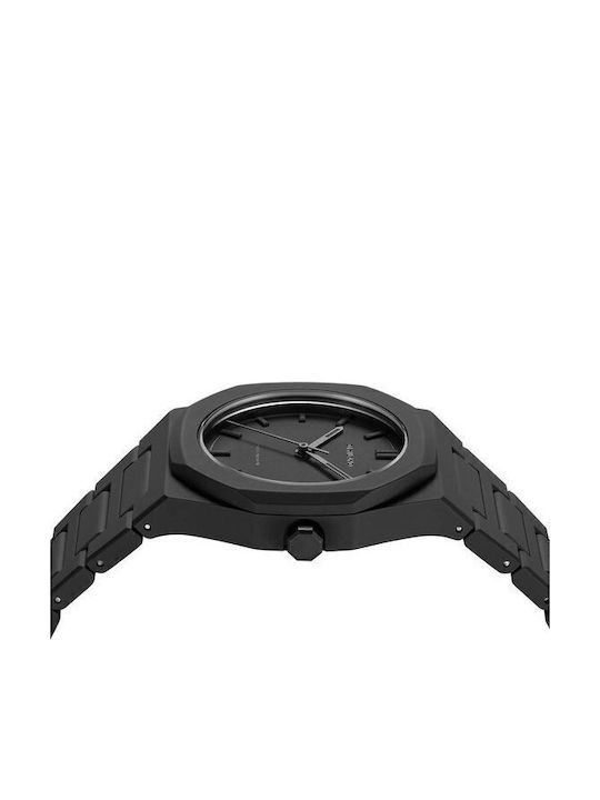 D1 Milano Men's Watch Battery with Black Rubber Strap