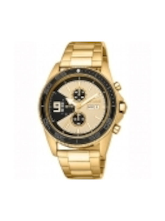 Just Cavalli Uhr Batterie mit Gold Metallarmband