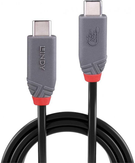 Lindy USB 2.0 Cable USB-C male - USB-C 240W PD Μαύρο 1m