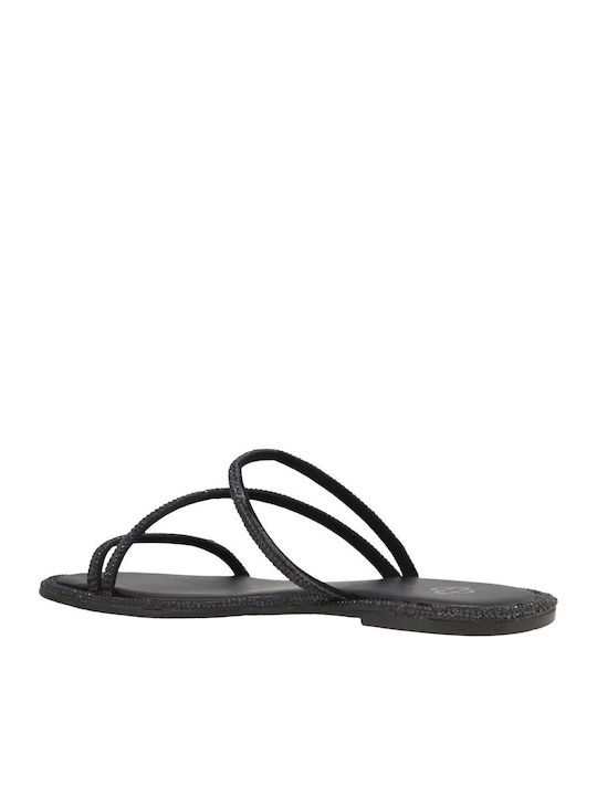 Women's Flat Sandals in Black Color