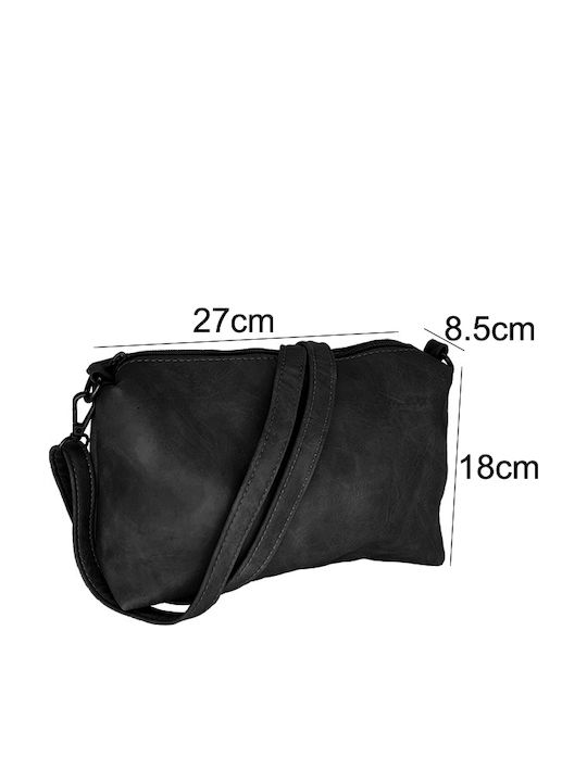 Set Leather Women's Bag Shopper Shoulder Black