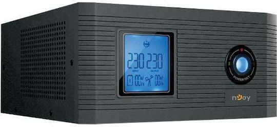 NJOY Aira 600 UPS Line-Interactive 600VA 500W με 2 Schuko Πρίζες