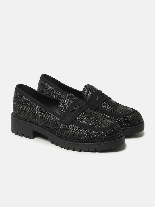 Si Bolleti Damen Loafers in Schwarz Farbe