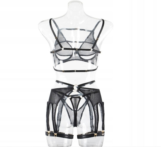 Sexy Dessous-Set Schwarz