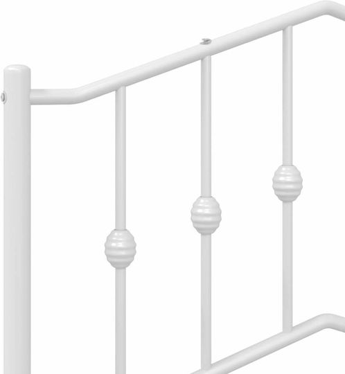 vidaXL Metallic White Bed Headboard 166x98cm