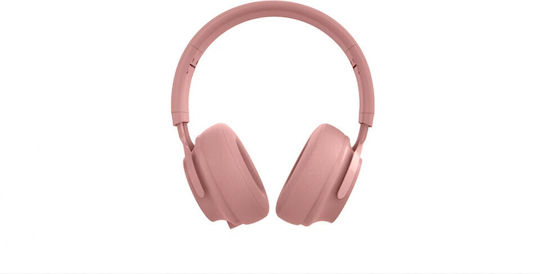 Tellur Feel Ασύρματα / Ενσύρματα Over Ear Ακουστικά με 15 ώρες Λειτουργίας Ροζ