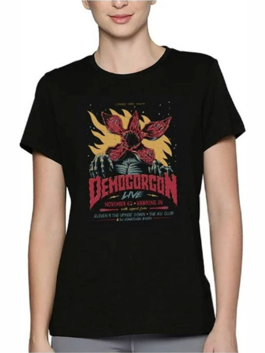 T-shirt Stranger Things Black Cotton