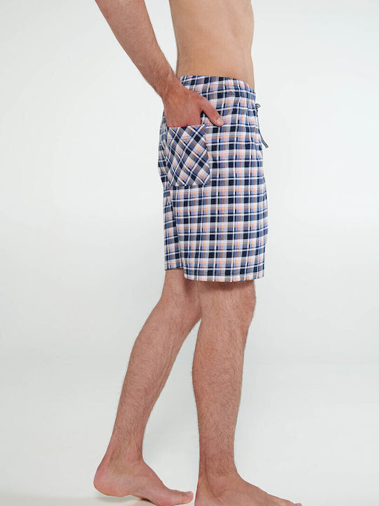 Vamp Летно Каре Мъжко панталонче на пижама Blue Oxford
