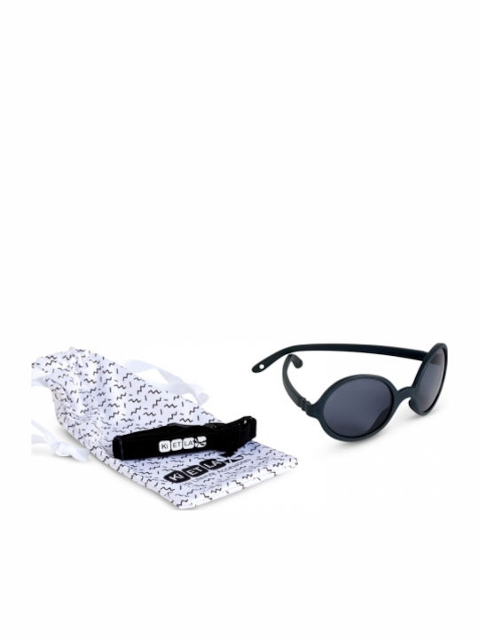 KiETLA Rozz Unbreakable Round Baby Kids Sunglasses Gray For 1-2 Years