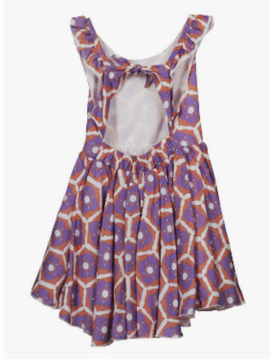 M&B Kid's Fashion Mädchen Kleid Ärmellos Purple