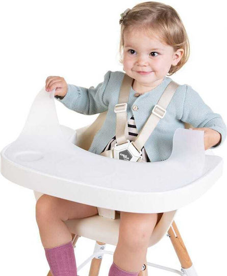 Childhome Δίσκος για Καρεκλάκι Φαγητού Evolu σε Λευκό Χρώμα