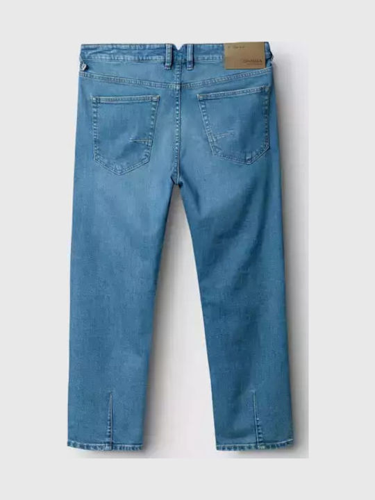 Men's Jeans Pants with Relaxed Tapered Fit Blue
