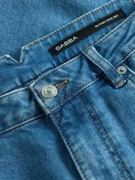 Men's Jeans Pants with Relaxed Tapered Fit Blue