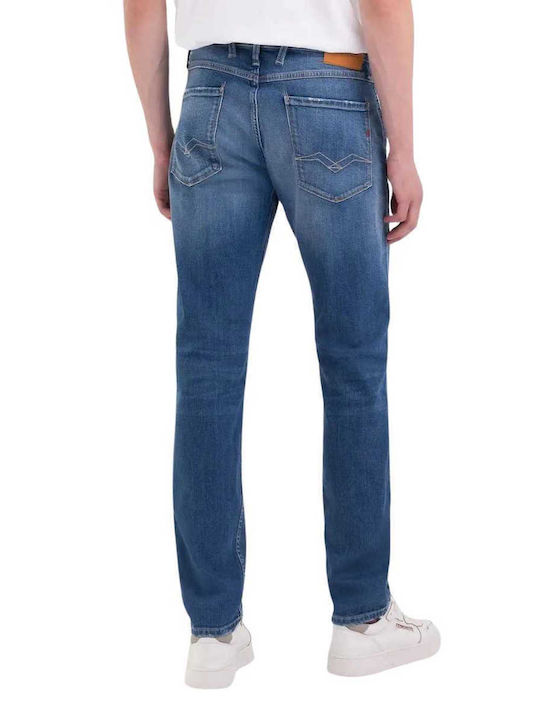 Replay Men's Jeans Pants Straight Blue