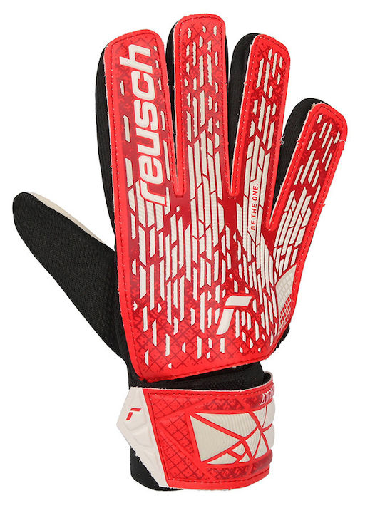 Reusch Attrakt Starter Solid Голмански ръкавици Детски Червени