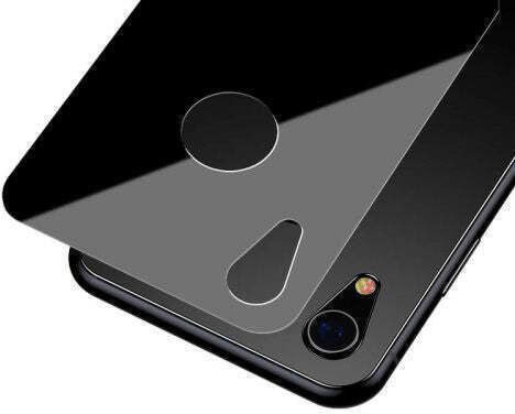 Baseus Glass Protector Protecție Cameră Tempered Glass Black pentru iPhone XR