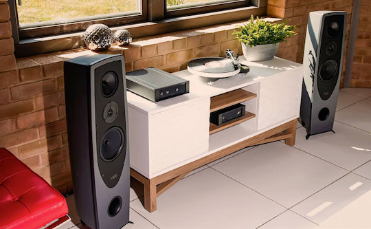 Rega AYA Pereche Boxe Hi-Fi pardoseală 110W 2.5 Nr. de șoferi L25.8xA21.5xÎ87.1cm. Gri
