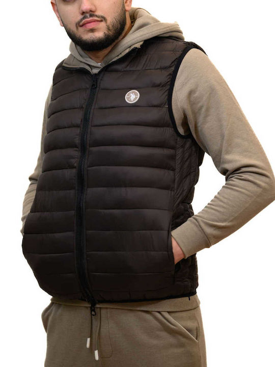 U.S. Polo Assn. Ärmellos Herren Jacke Lässig Braun