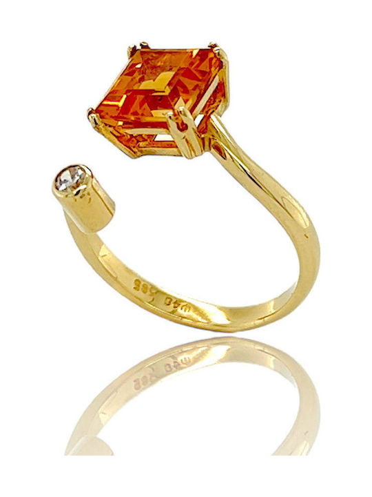 Xryseio Femeie Inel cu Zirconiu din Aur 14K