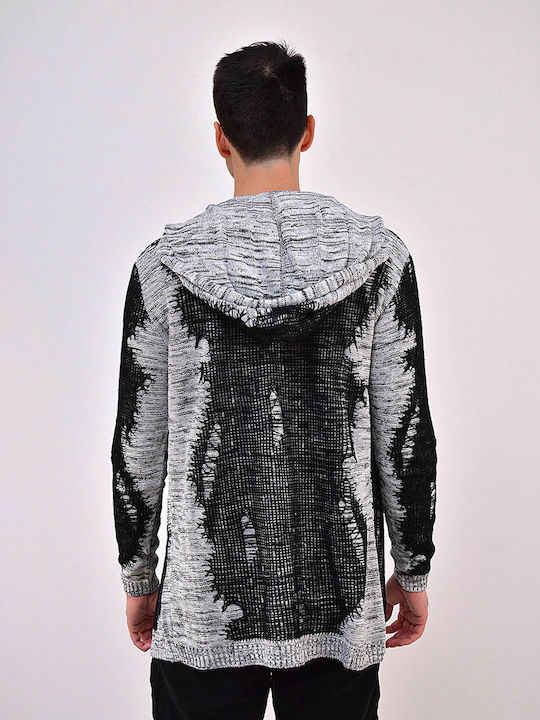 Herren Strickjacke Schwarz