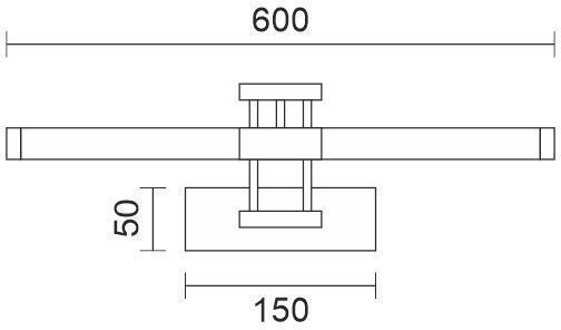 Spot Light Φωτιστικό Μπάνιου/Πίνακα LED Ασημί Spot Light Φωτιστικό Μπάνιου/Πίνακα LED Ασημί