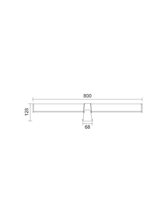 Spot Light Lamp Bathroom with Integrated LED and Natural White Light