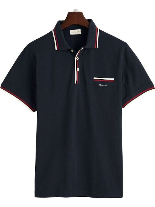 Pique Polo T-shirt Navy Blue
