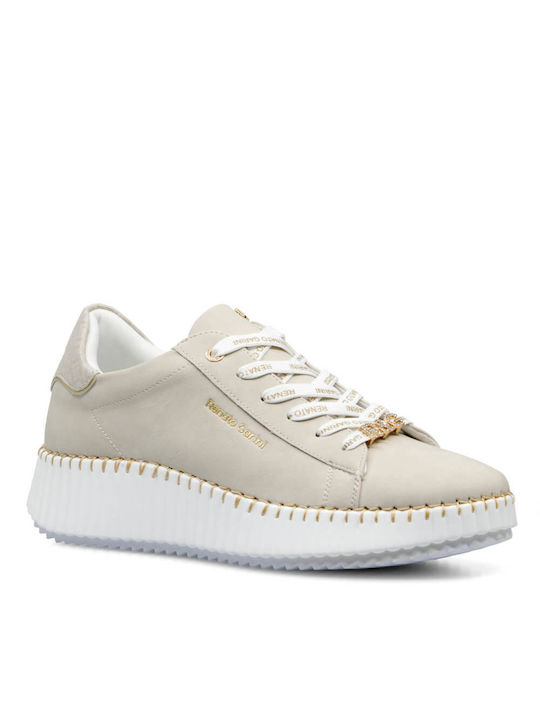 Renato Garini Γυναικεία Sneakers Off White / Lt Gold