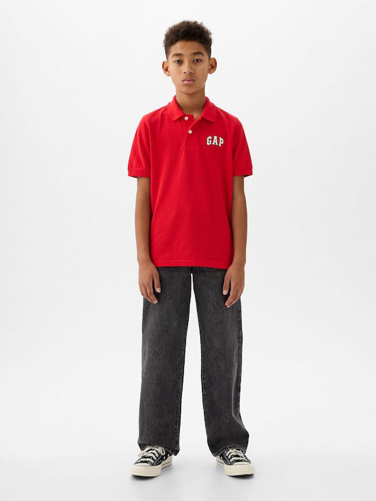 GAP Children's Polo Short Sleeve pure red