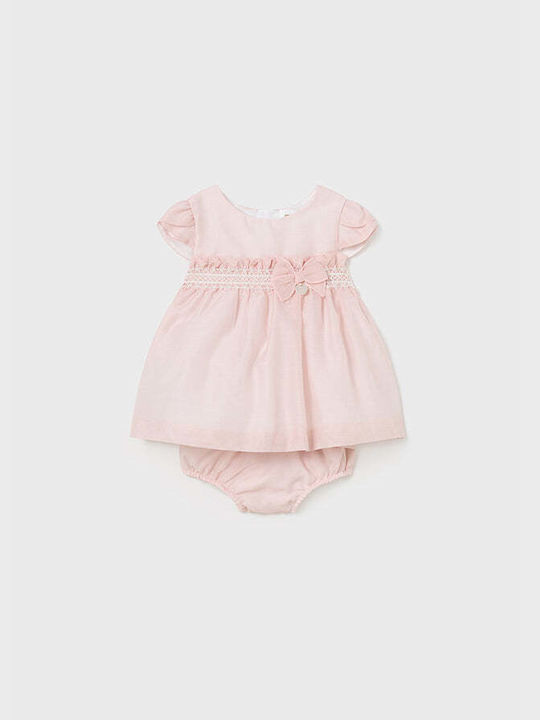 Mayoral Mädchen Kleid Set mit Zubehör Pink