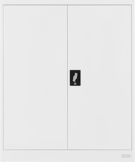 Office Storage Metal Cabinet White L90xW40xH109cm