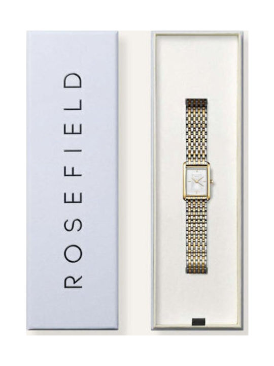 Rosefield Γυναικείο Ρολόι 30.6mm Μπαταρίας με Χρυσό Μεταλλικό Μπρασελέ