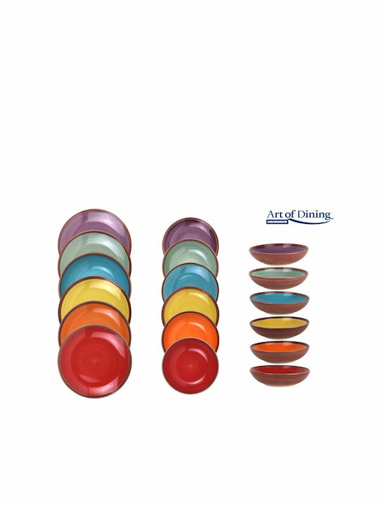 Heinner Multicolour Ceramic Dinnerware Set 18pcs