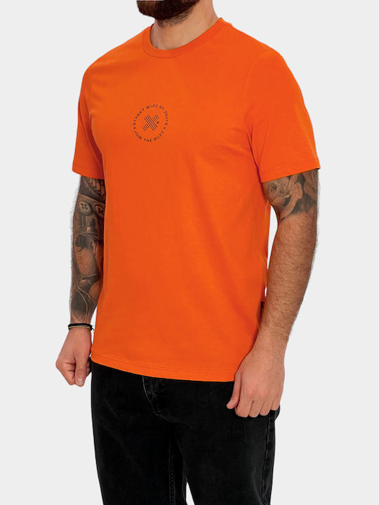 3Guys Men's Short Sleeve T-shirt Orange