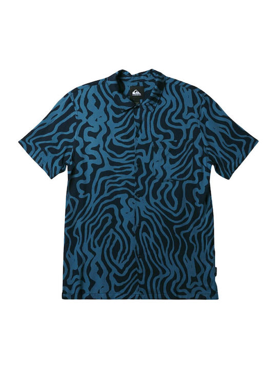 Pool Party Short-sleeved Shirt Navy Blue