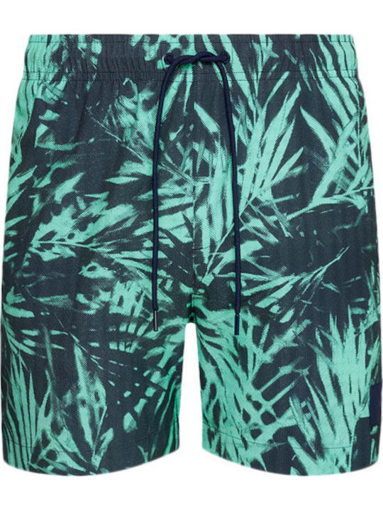 Men's Swimwear Shorts Blue with Patterns