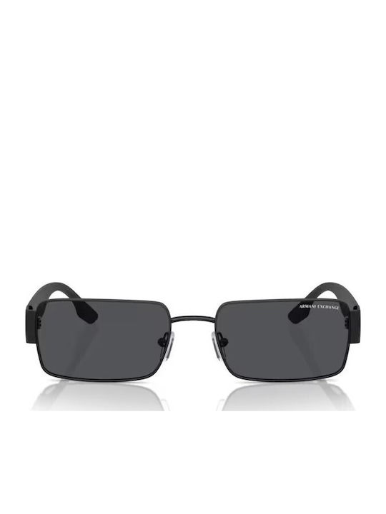 Armani Exchange Unisex Γυαλιά Ηλίου με Μαύρο Κοκκάλινο Σκελετό και Γκρι Φακό AX2052S 600087