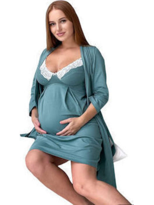 EasyMum Robe Maternity & Nursing Petrol