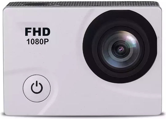 Hurtel DV2400 32GB Action Camera Full HD (1080p) Υποβρύχια (με Θήκη) με Οθόνη 2" και Wi-Fi Λευκή