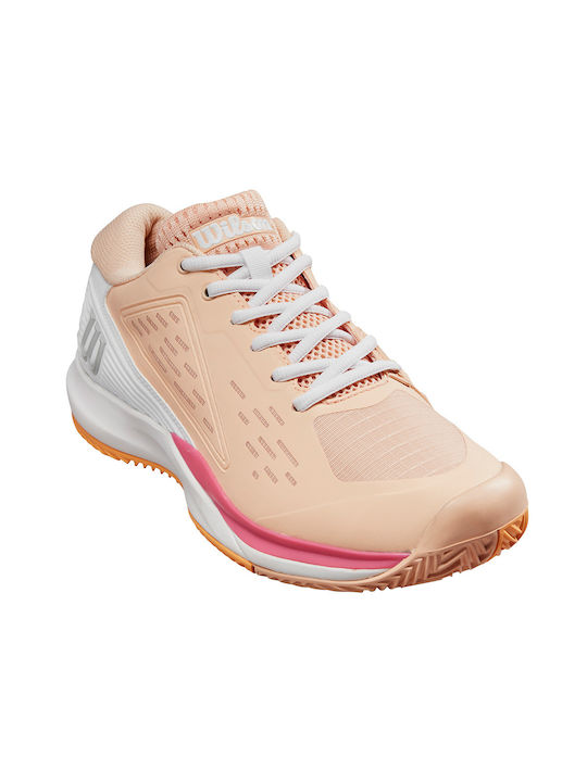 Wilson Rush Pro Ace Women's Tennis Shoes for Clay Courts Orange